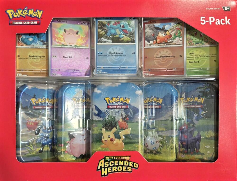 Costco Ascended Heroes Mini Tins 5-Pack Miscellaneous Cards & Products Pokémon card