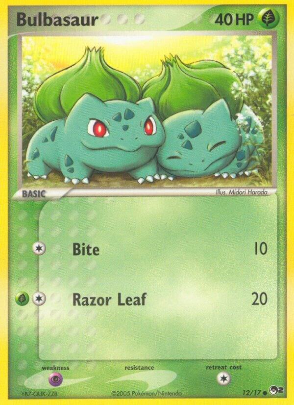 Bulbasaur 012/17 Common POP Series 2 Pokémon card