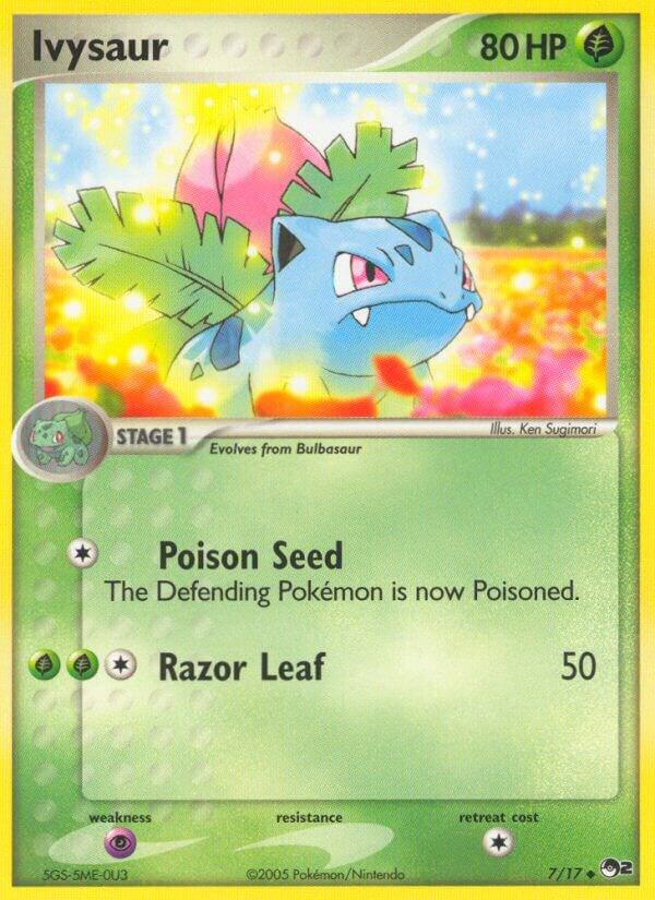 Ivysaur 007/017 Uncommon POP Series 2 Pokémon card