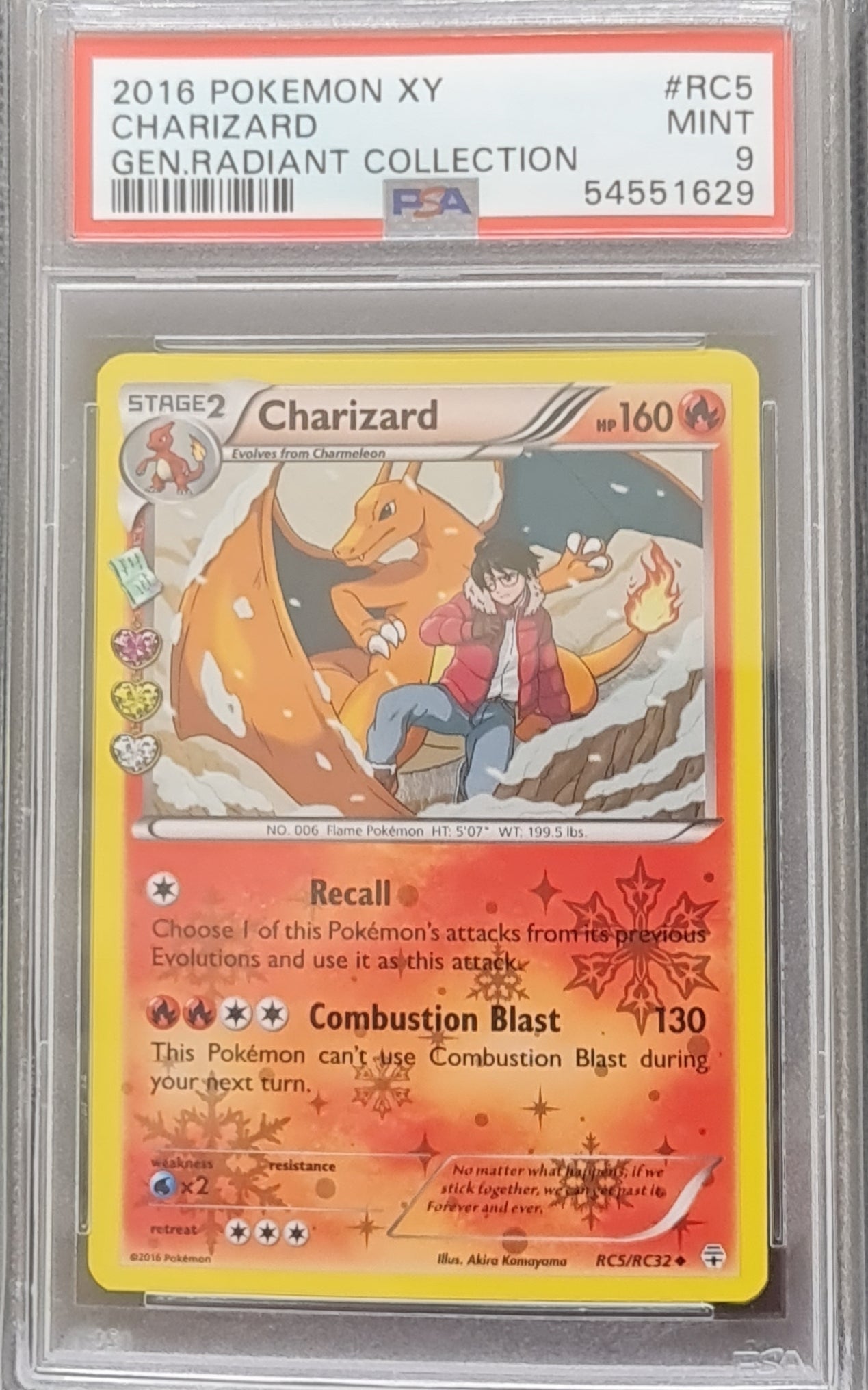 PSA 10 Charizard Radiant Collection Generations RC5 2016 Pokemon