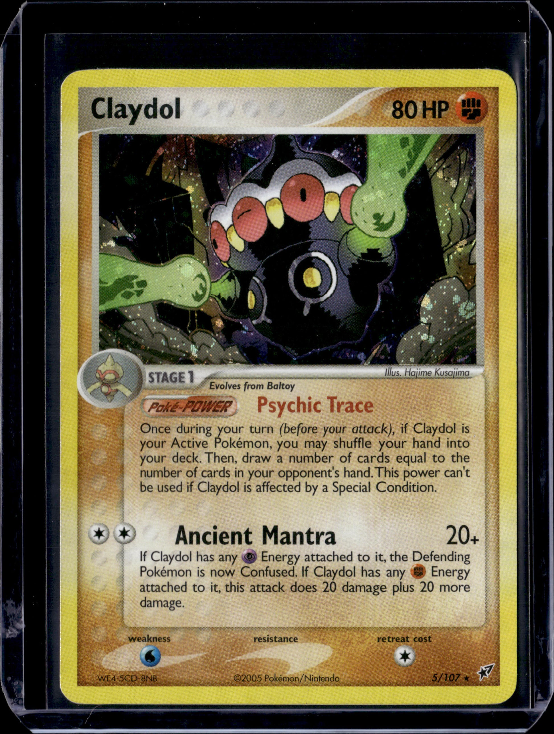 Claydol Deoxys #5/107 Holofoil Pokémon Card (front)