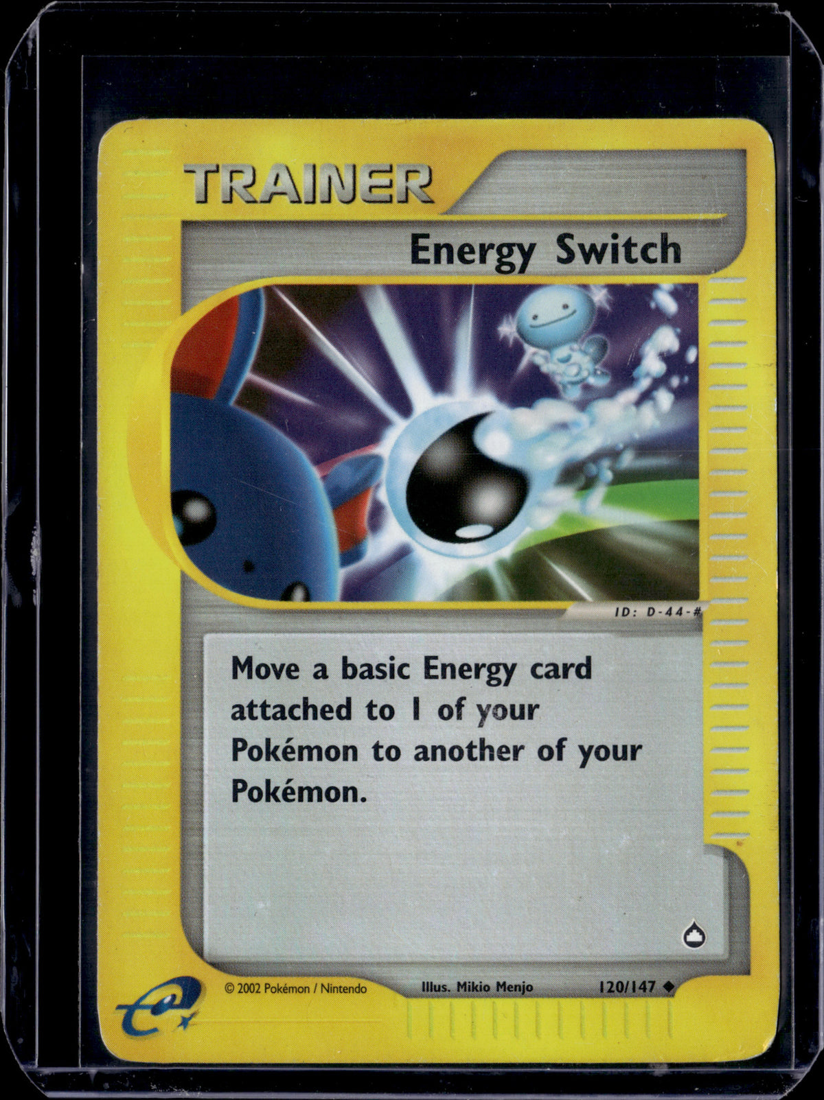 Energy Switch Aquapolis #120/147 Reverse Holofoil Pokémon Card (front)