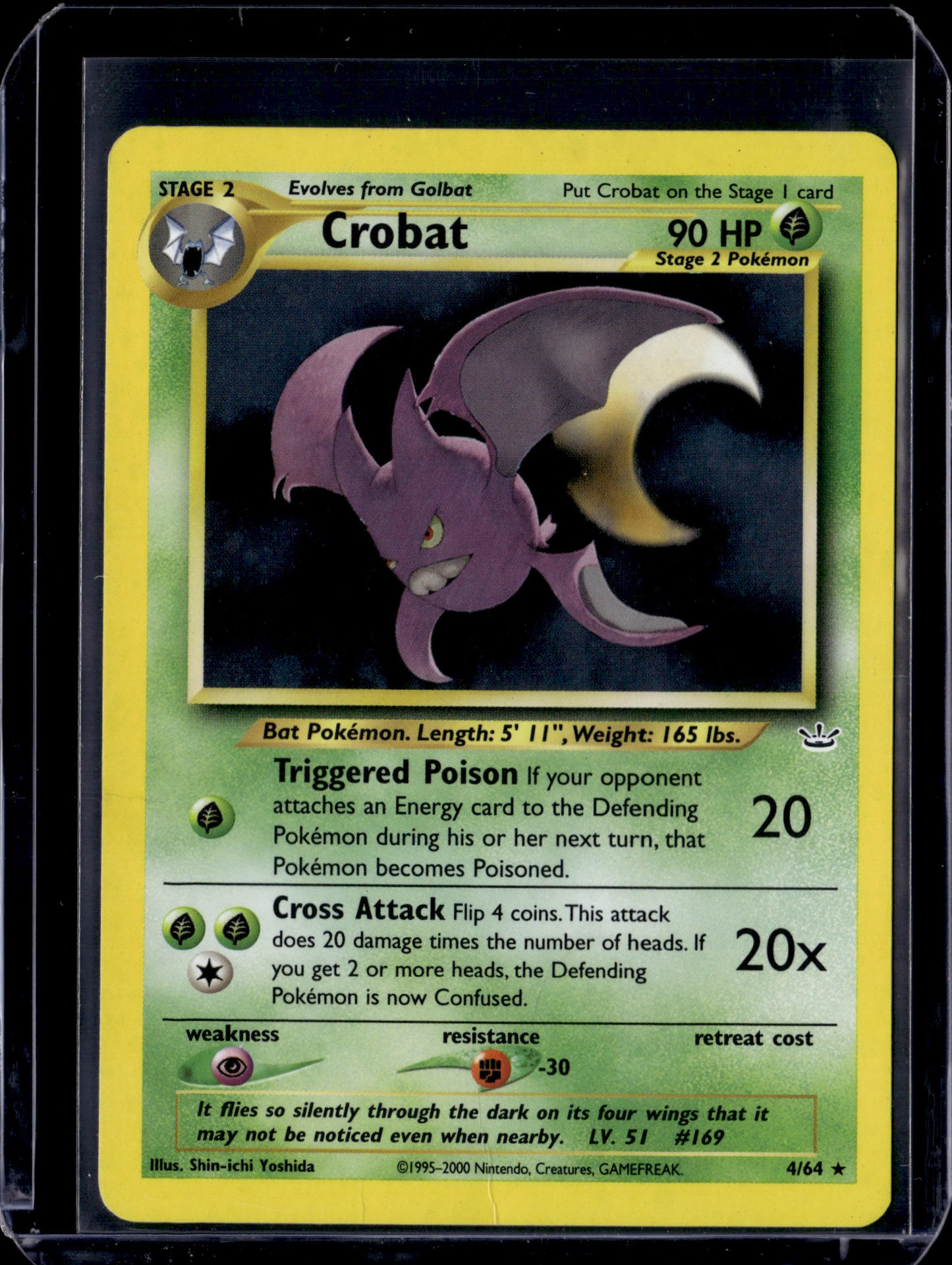 Crobat Neo Revelation #04/64 Unlimited Holofoil Pokémon Card (front)