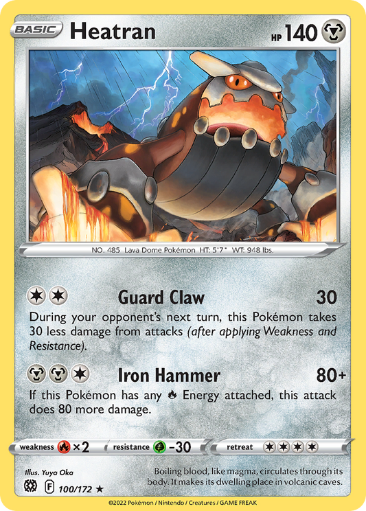 Heatran 100/172 Rare Brilliant Stars