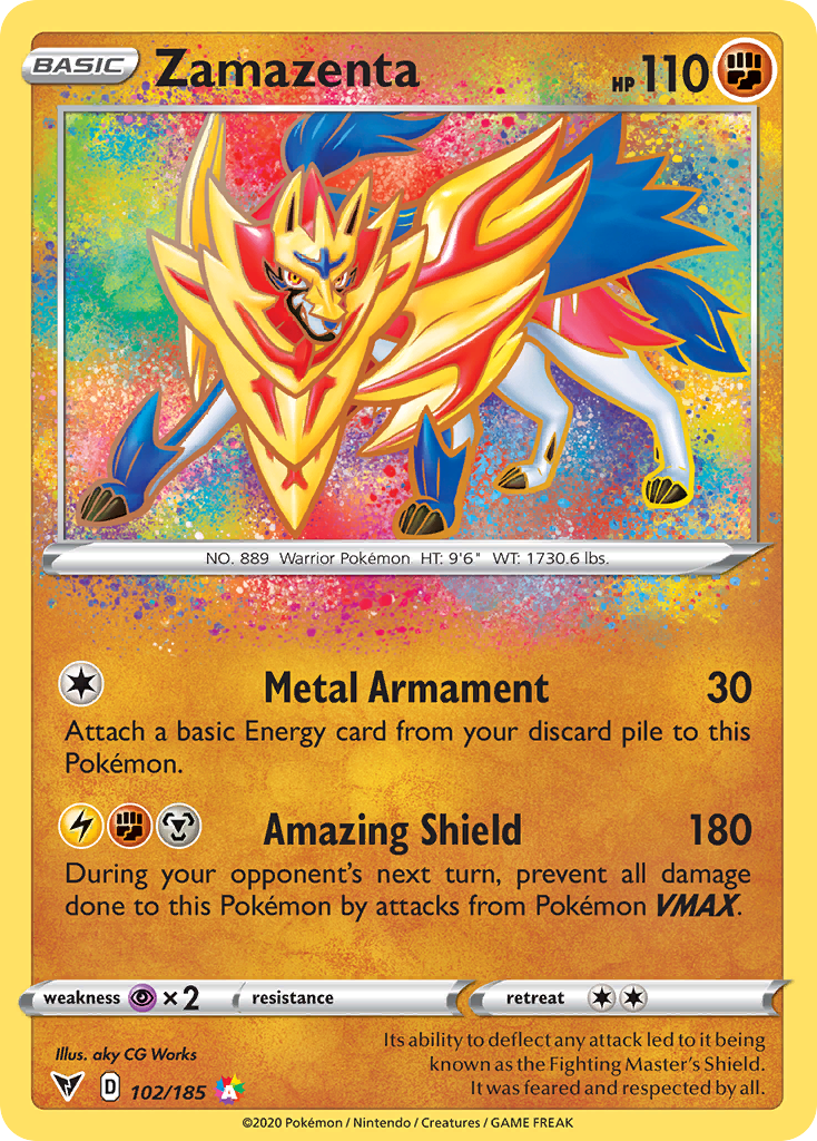 Zamazenta 102/185 Amazing Rare Vivid Voltage