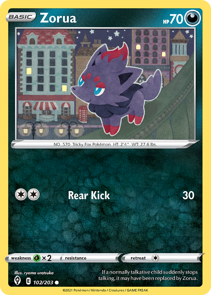 Zorua 102/203 Common Evolving Skies