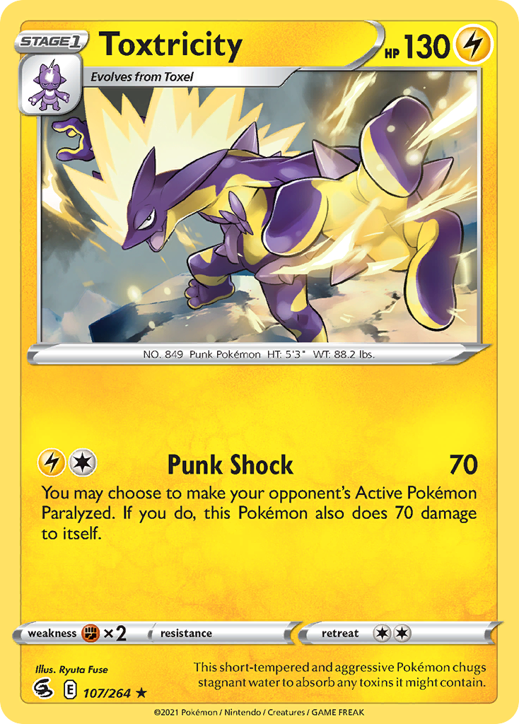 Toxtricity 107/264 Rare Holo Fusion Strike