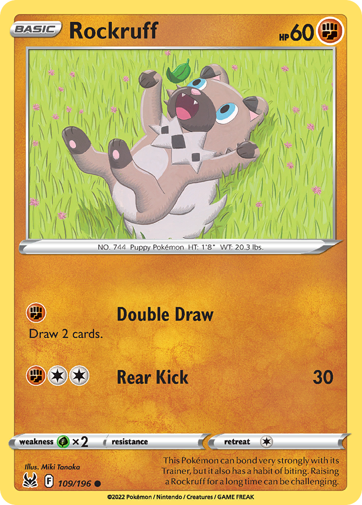 Rockruff 109/196 Common Lost Origin