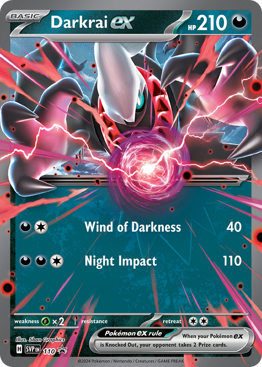 Darkrai ex 110/165 Promo Scarlet & Violet Black Star Promos