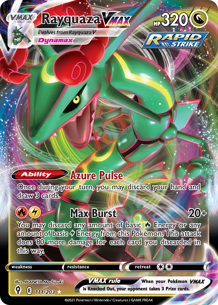 Rayquaza VMAX 111/203 Rare Holo VMAX Evolving Skies