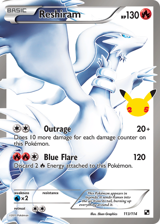 Reshiram 113/025 Classic Collection Celebrations: Classic Collection