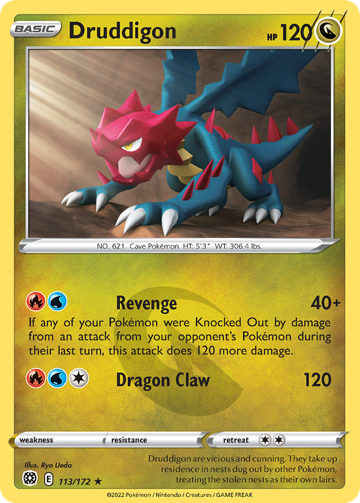 Druddigon 113/172 Rare Brilliant Stars