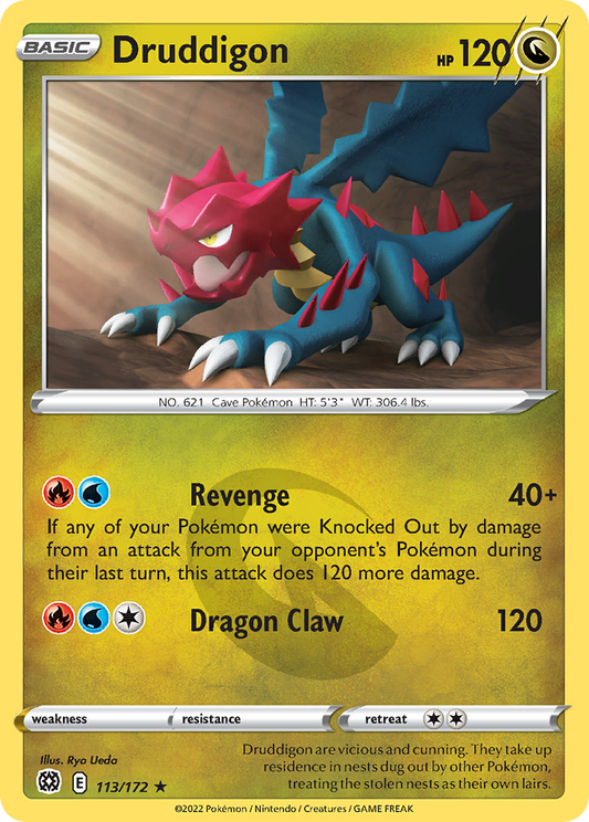 Druddigon 113/172 Rare Brilliant Stars