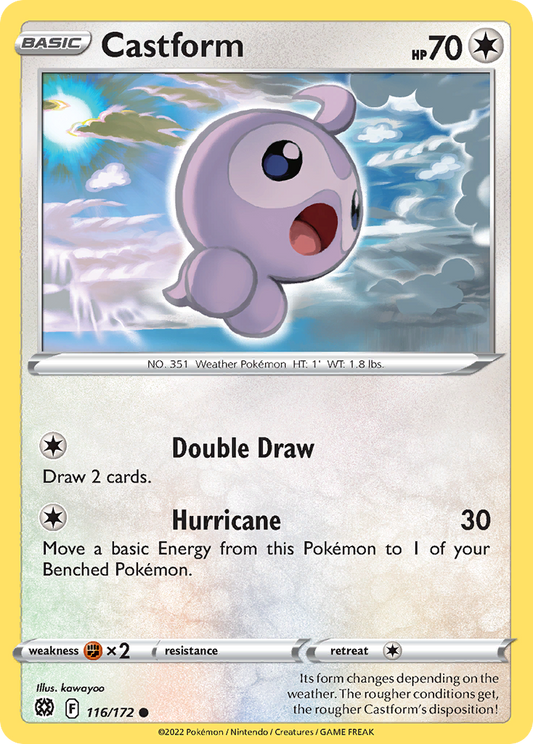 Castform 116/172 Common Brilliant Stars