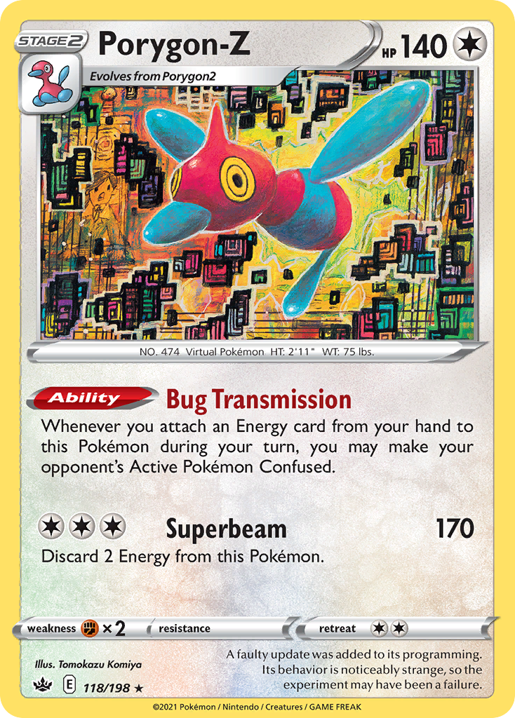 Porygon-Z 118/198 Rare Holo Chilling Reign