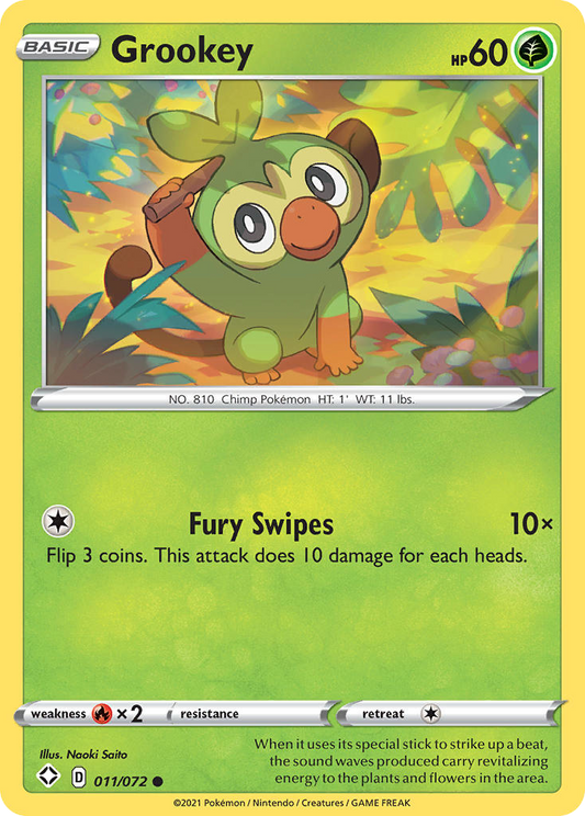 Grookey 011/072 Common Shining Fates