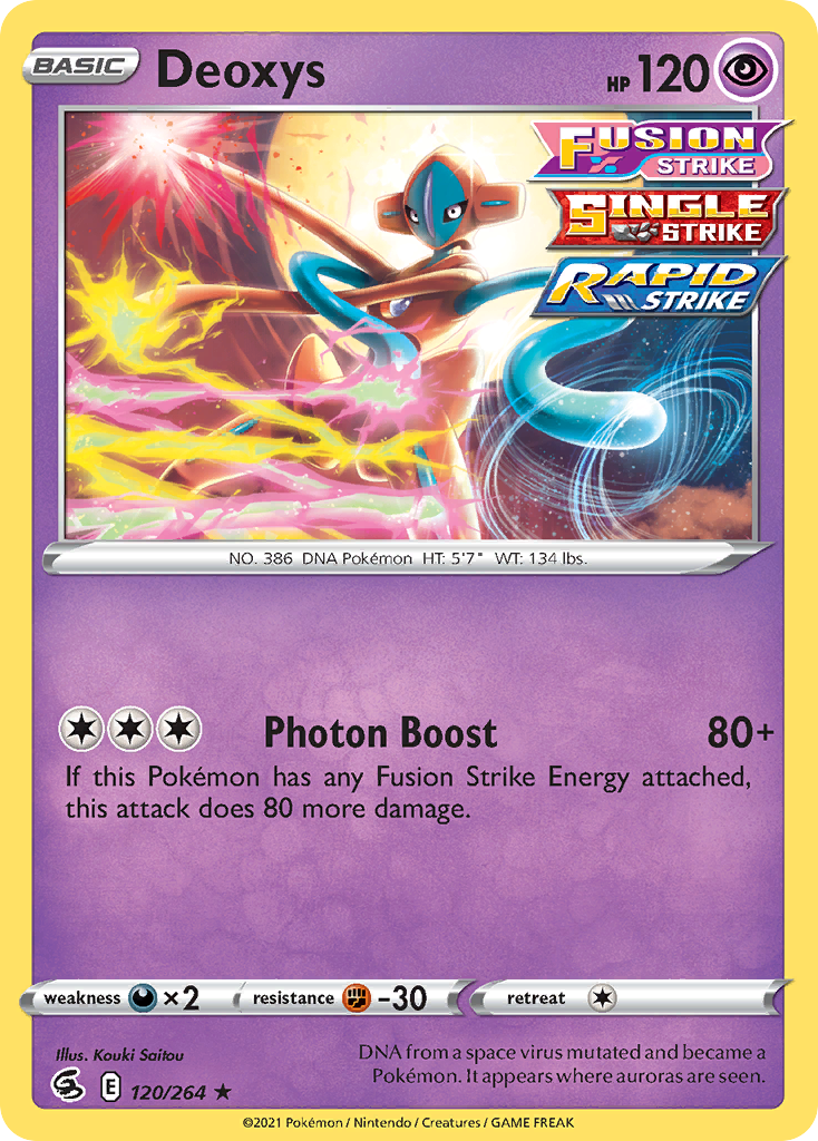 Deoxys 120/264 Rare Holo Fusion Strike