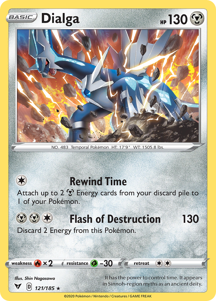 Dialga 121/185 Rare Holo Vivid Voltage