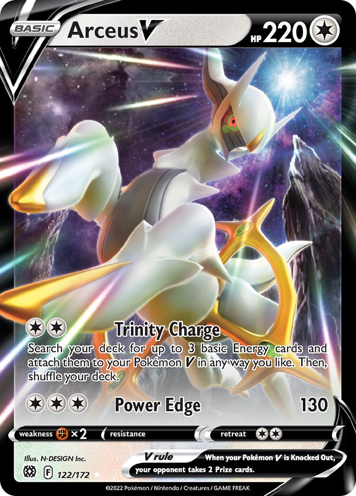 Arceus V 122/172 Rare Holo V Brilliant Stars