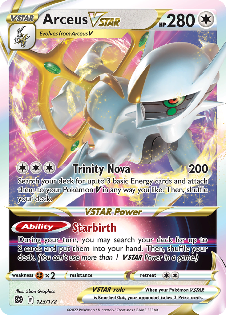 Arceus VSTAR 123/172 Rare Holo VSTAR Brilliant Stars