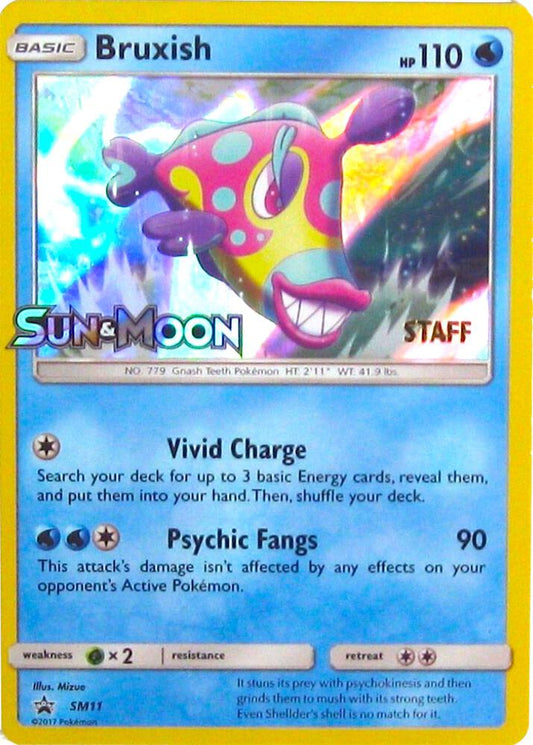 Bruxish - SM11 (Prerelease) [Staff] SM11 Promo SM Promos Pokémon card