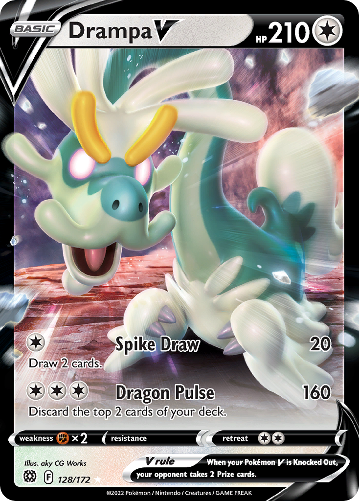 Drampa V 128/172 Rare Holo V Brilliant Stars