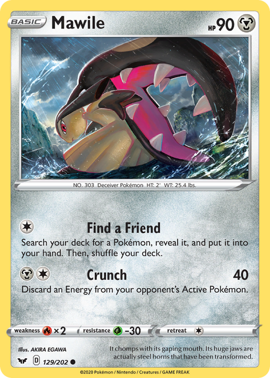 Mawile 129/202 Common Sword & Shield