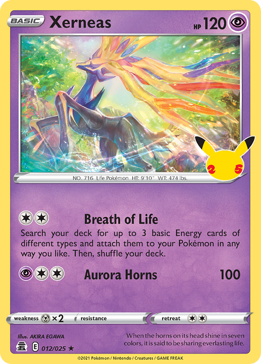 Xerneas 012/025 Rare Celebrations