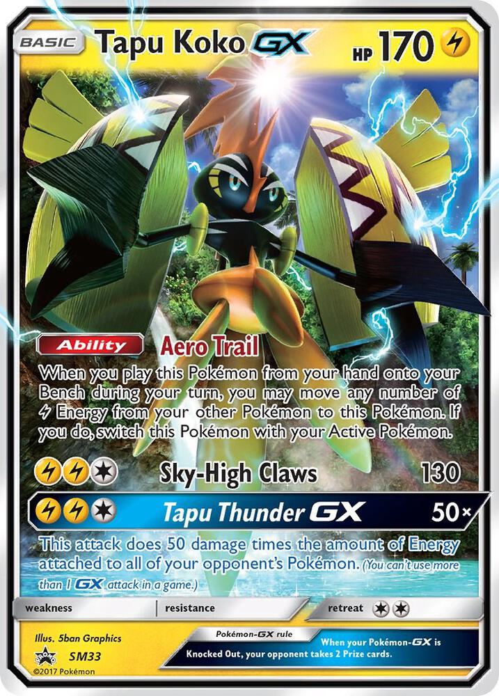 Tapu Koko GX - SM33 SM33 Promo SM Promos Pokémon card