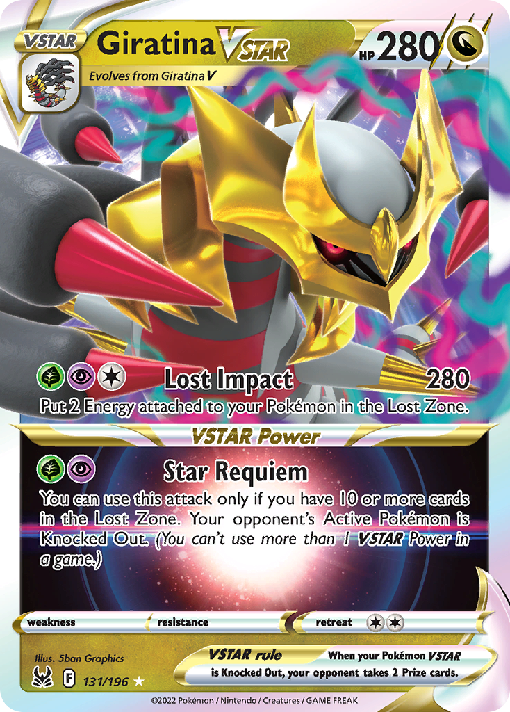 Giratina VSTAR 131/196 Rare Holo VSTAR Lost Origin