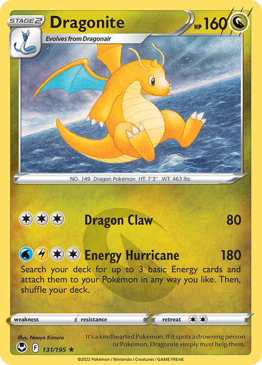 Dragonite 131/195 Rare Holo Silver Tempest