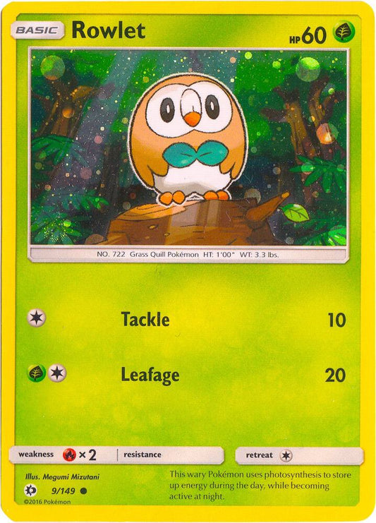 Rowlet - 9/149 (Cosmos Holo) 009/149 Promo Miscellaneous Cards & Products Pokémon card