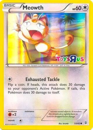 Meowth - 53/83 (Toys R Us Promo) Promo Miscellaneous Cards & Products