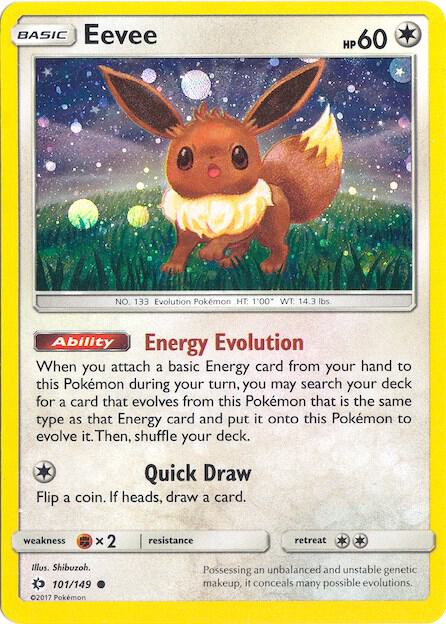 Eevee - 101/149 (Cosmos Holo) 101/149 Promo Miscellaneous Cards & Products Pokémon card