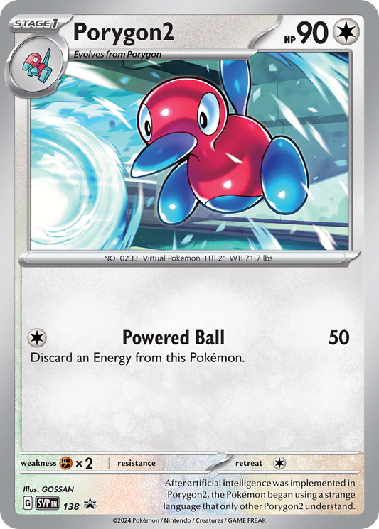 Porygon2 138/165 Promo Scarlet & Violet Black Star Promos