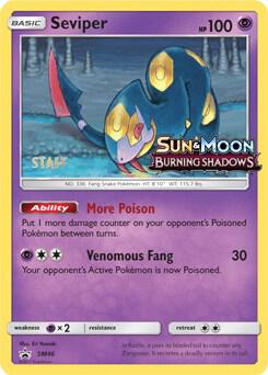 Seviper - SM46 (Prerelease) [Staff] SM46 Uncommon SM Promos Pokémon card