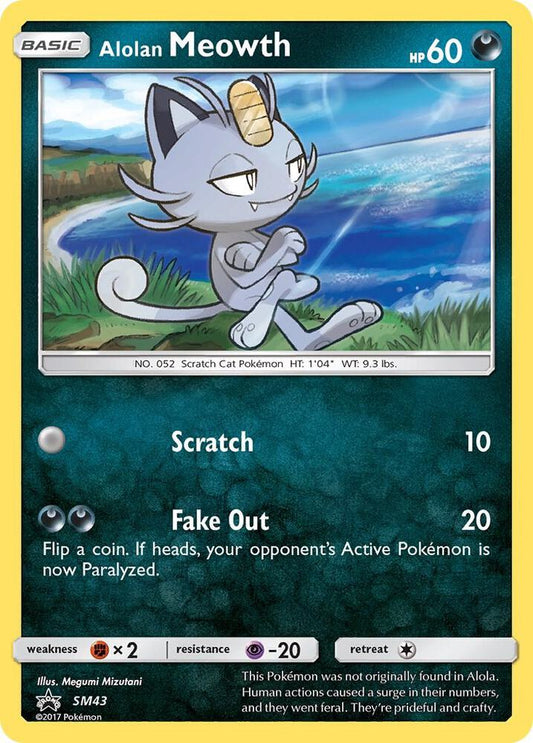 Alolan Meowth - SM43 SM43 Promo SM Promos Pokémon card
