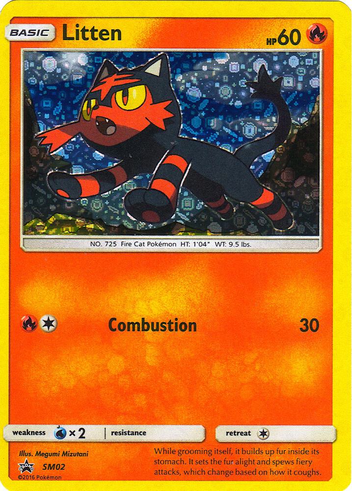 Litten - SM02 (General Mills Promo) SM02 Promo Miscellaneous Cards & Products Pokémon card