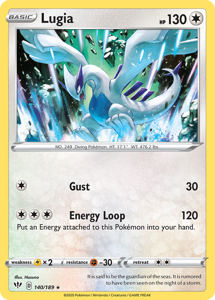 Lugia 140/189 Rare Darkness Ablaze