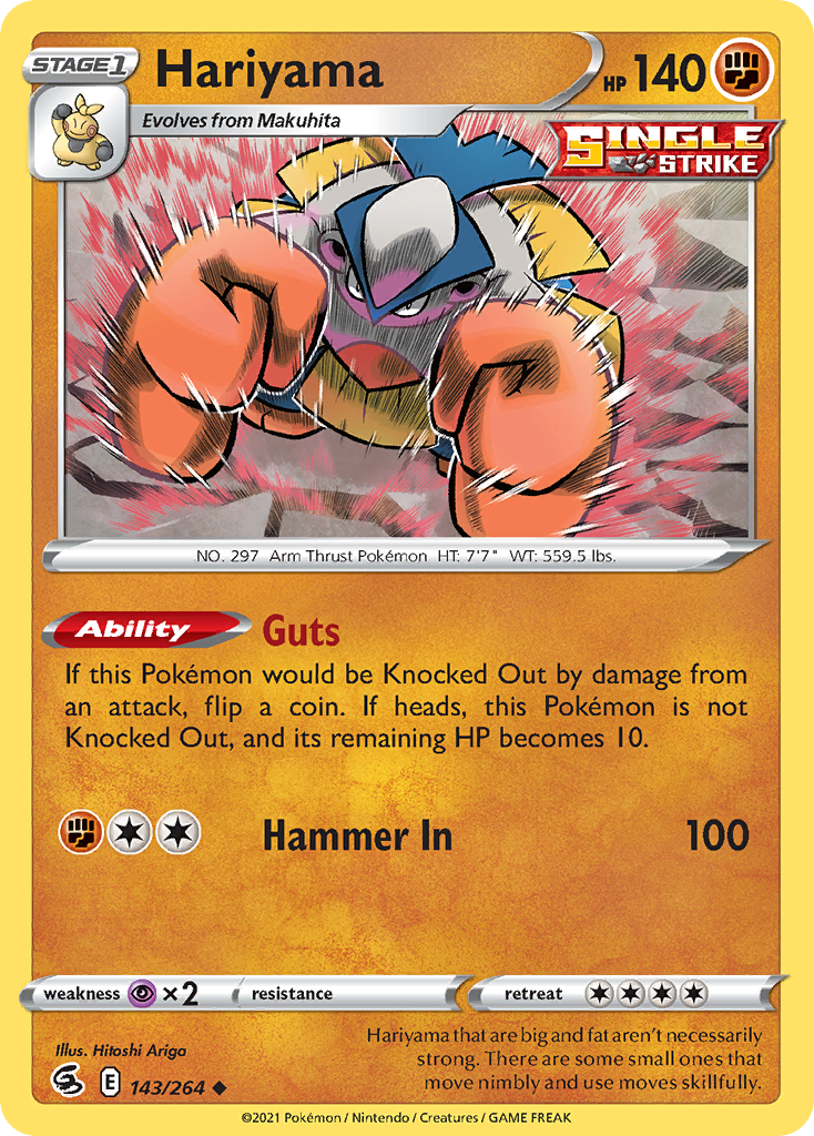 Hariyama 143/264 Uncommon Fusion Strike