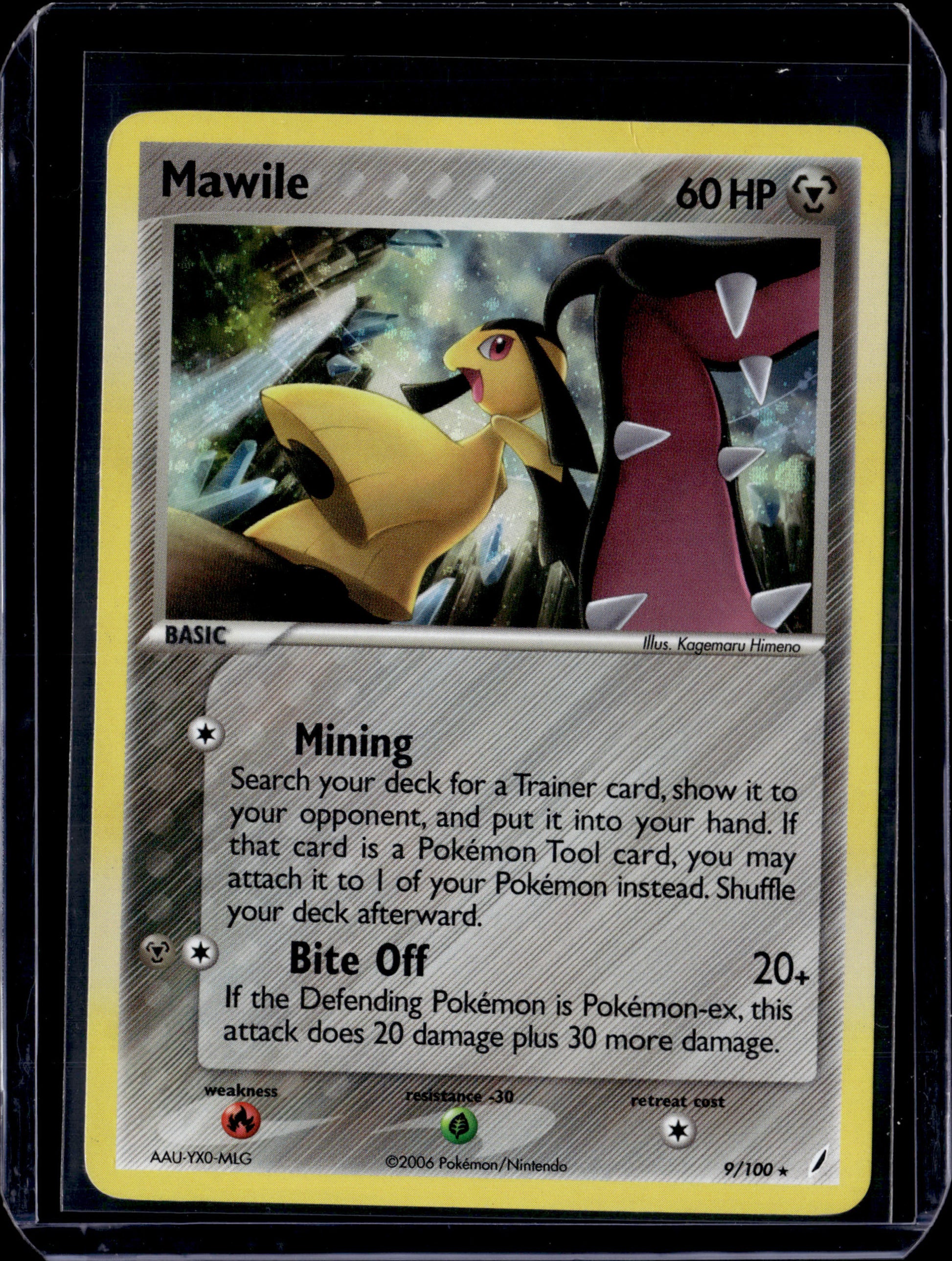 Mawile Crystal Guardians #9/100 Holofoil Pokémon Card (front)