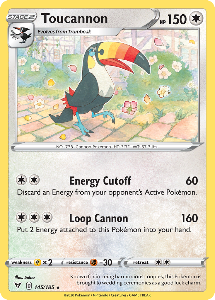 Toucannon 145/185 Rare Vivid Voltage