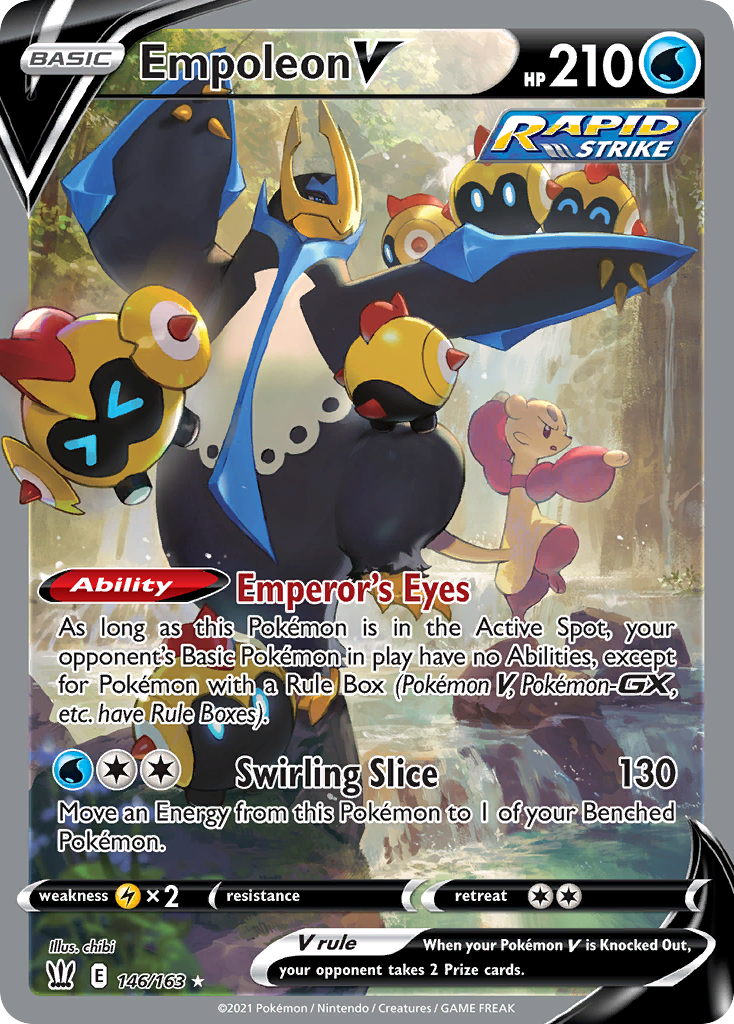 Empoleon V 146/163 Rare Ultra Battle Styles