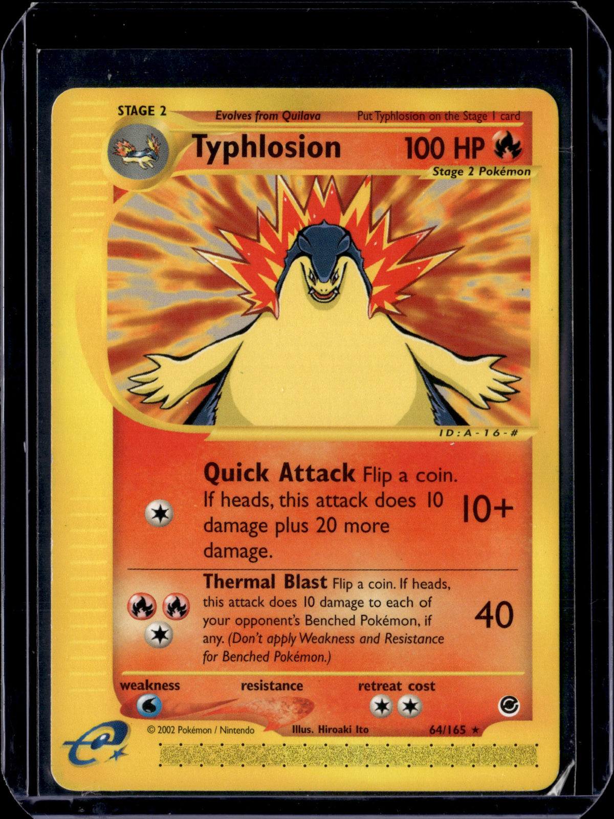 Typhlosion (64) Expedition #064/165 Normal Pokémon Card (front)