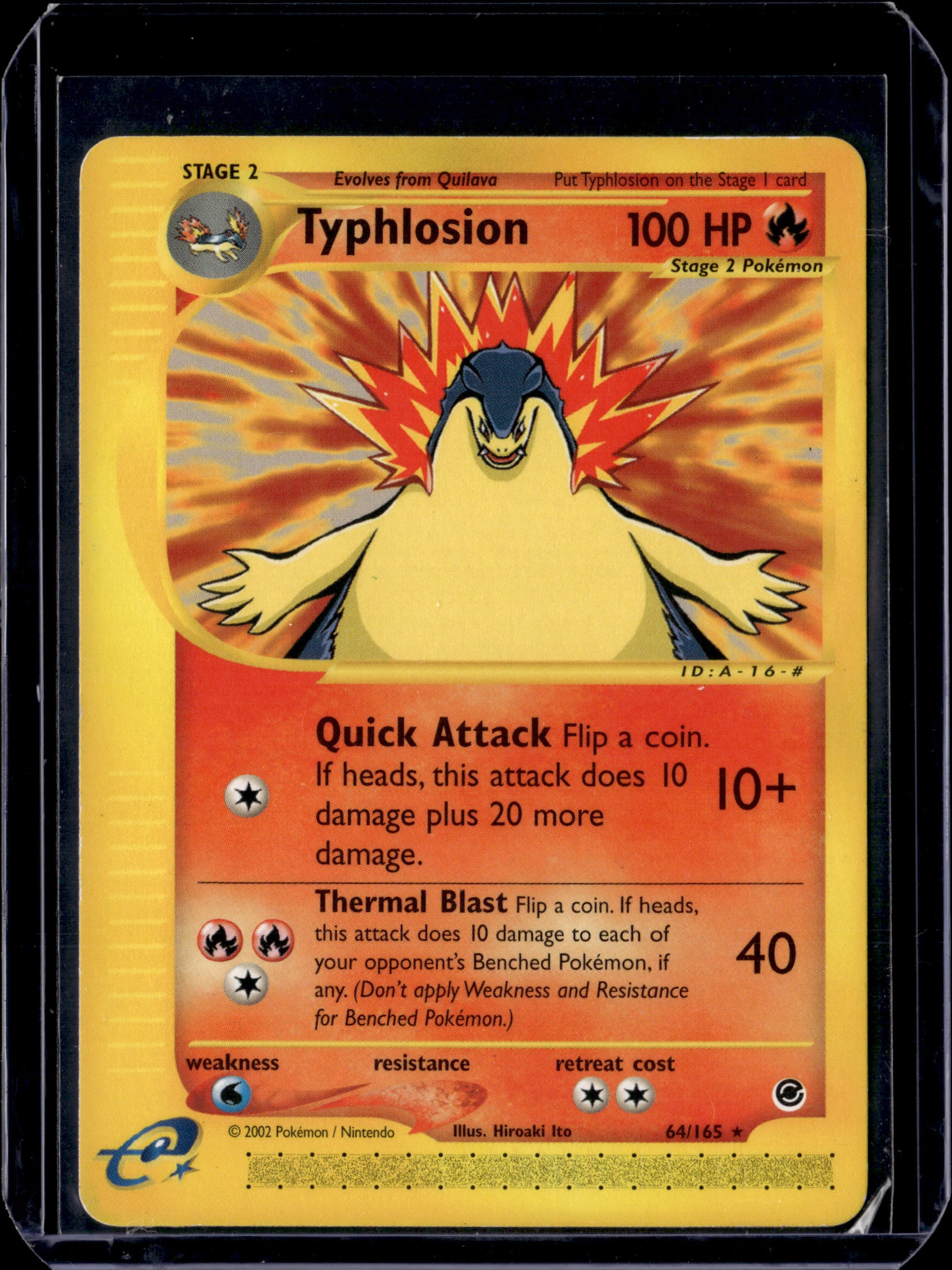 Typhlosion (64) Expedition #064/165 Normal Pokémon Card (front)