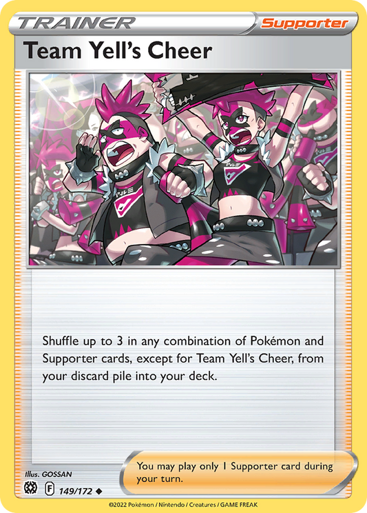 Team Yell's Cheer 149/172 Uncommon Brilliant Stars