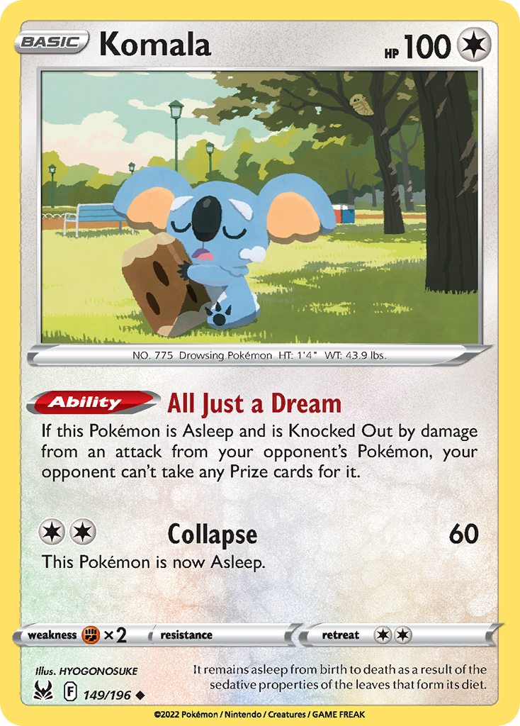 Komala 149/196 Uncommon Lost Origin