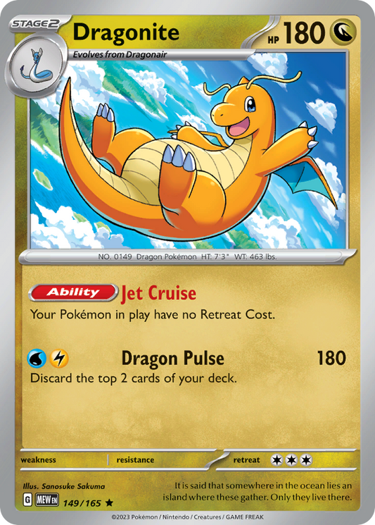 Dragonite 149/165 Rare 151