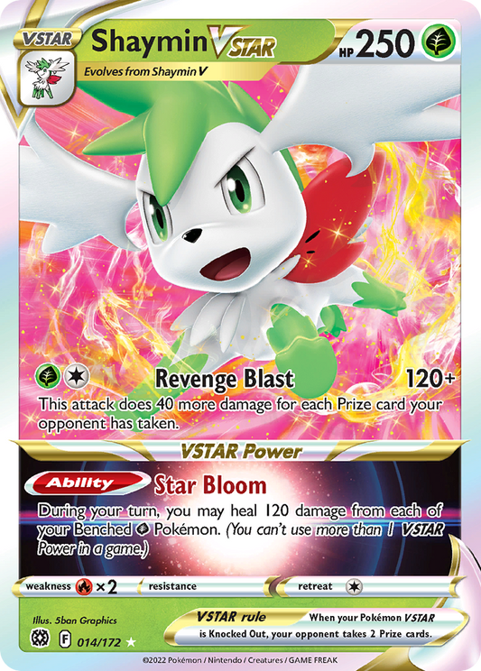 Shaymin VSTAR 014/172 Rare Holo VSTAR Brilliant Stars