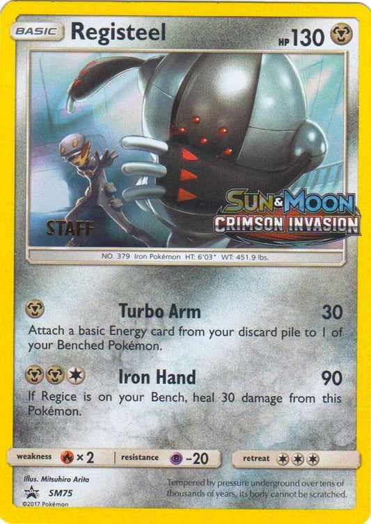 Registeel - SM75 (Prerelease) [Staff] SM75 Promo SM Promos Pokémon card